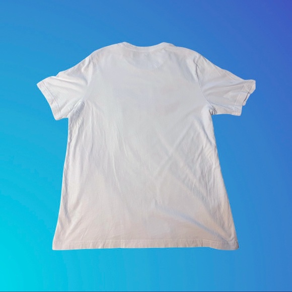 Adidas T- Shirt with Red, Blue and Black Splotch Logo | Size: L | 100% Cotton - Picture 2 of 2